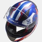 LS2 FF353 RAPID STRATUS GLOSS BLUE RED WHITE