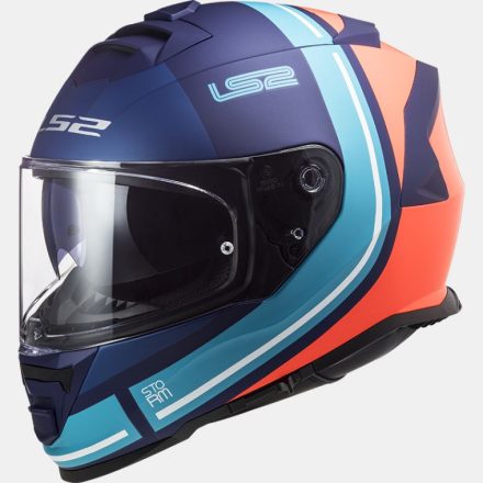 LS2, FF800 STORM SLANT MATT BLUE FL.ORANGE