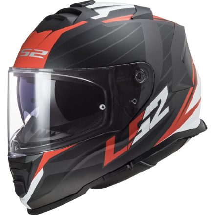 LS2 FF800 STORM II NERVE MATT BLACK RED - 06