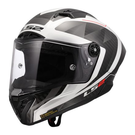 LS2 FF805 THUNDER GP AERO RAUTE WHITE GREY