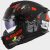 LS2 FF808 STREAM II ANGRY MONKEY M.BLACK RED -06
