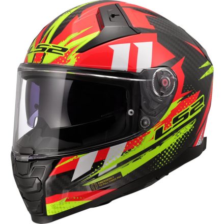 LS2 FF811 VECTOR II C TANTIC RED H-V YELLOW