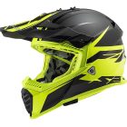 LS2, MX437 FAST EVO ROAR MATT BLACK HI-V YELLOW