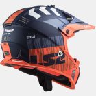LS2, MX437 FAST EVO MINI XCODE M. FL.ORANGE BLUE