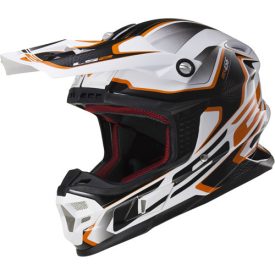 LS2 MX456.21 COMPASS WHITE ORANGE XL