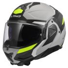 LS2 FF910 ADVANT II TRIPLE LIGHT GREY H-V YELLOW