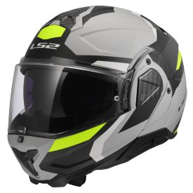 LS2 FF910 ADVANT II TRIPLE LIGHT GREY H-V YELLOW