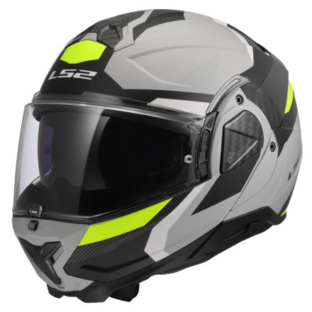 LS2 FF910 ADVANT II TRIPLE LIGHT GREY H-V YELLOW