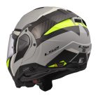 LS2 FF910 ADVANT II TRIPLE LIGHT GREY H-V YELLOW