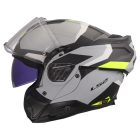 LS2 FF910 ADVANT II TRIPLE LIGHT GREY H-V YELLOW