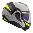 LS2 FF910 ADVANT II TRIPLE LIGHT GREY H-V YELLOW