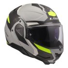 LS2 FF910 ADVANT II TRIPLE LIGHT GREY H-V YELLOW