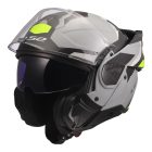 LS2 FF910 ADVANT II TRIPLE LIGHT GREY H-V YELLOW