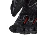 LS2 SPARK 2 LEATHER MAN GLOVES BLACK RED