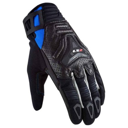 LS2 ALL TERRAIN MAN GLOVES BLACK BLUE