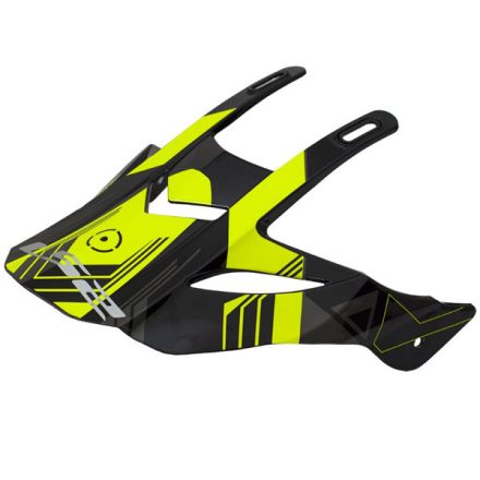 LS2 MX436 TRIGGER BLACK HI-VIS YELLOW SHIELD