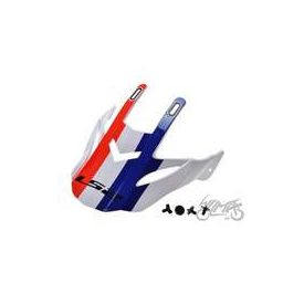 LS2 MX436 QUARTERBACK WHITE RED BLUE SHIELD