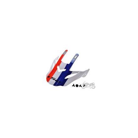 LS2 MX436 QUARTERBACK WHITE RED BLUE SHIELD